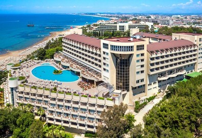 Самолетна почивка в Турция! 7 нощувки на човек на база All inclusive в Melas Resort Hotel 0*, Сиде, Турска ривиера с двупосочен чартърен полет от Варна - Снимка