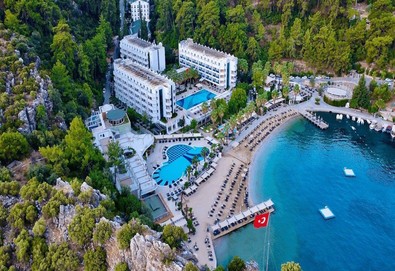 Самолетна почивка в Турция! 7 нощувки на човек на база All inclusive в Turunc Resort Hotel 0*, Мармарис, Егейска Турция с двупосочен чартърен полет от София - Снимка