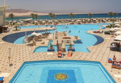 Самолетна почивка в Египет! 7 нощувки на човек на база All inclusive в Barcelo Tiran Sharm 5*, Шарм Ел Шейх, Червено Море с двупосочен чартърен полет от София - Снимка