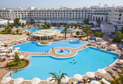 Самолетна почивка в Тунис! 7 нощувки на човек на база All inclusive в El Mouradi El Menzah 4*, Хамамет, Североизточен Тунис с двупосочен чартърен полет от София - Снимка