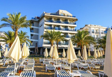 Самолетна почивка в Турция! 7 нощувки на човек на база Закуска в Aurasia Beach Hotel 3*, Мармарис, Егейска Турция с двупосочен чартърен полет от София - Снимка